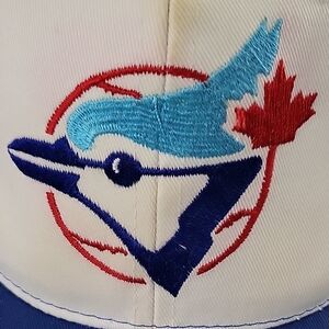 Authentic Blue Jays Vintage Baseball Cap, Royal Blue, Red & White, Embroidered